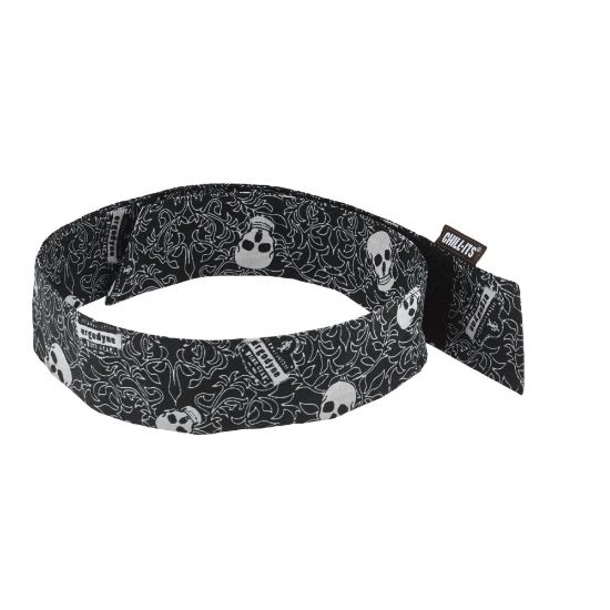 Picture of Ergodyne Chill-Its 6705 Evaporative Cooling Bandanas, Skulls, Pack Of 24 Bandanas