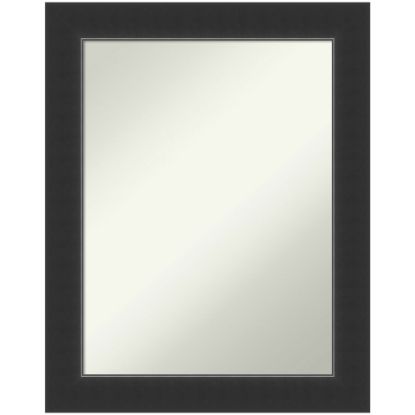 Picture of Amanti Art Non-Beveled Rectangle Framed Bathroom Wall Mirror, 29in x 23in, Corvino Black