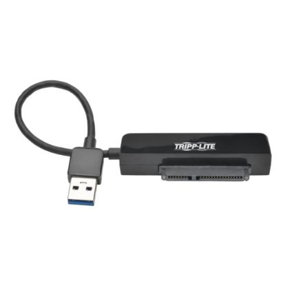 Picture of Tripp Lite 6in USB 3.0 SuperSpeed to SATA III Adapter w/ UASP/ 2.5in Black - Storage controller - 2.5in / 3.5in shared - SATA 6Gb/s - USB 3.0 - black