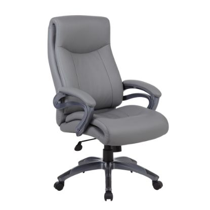 Picture of Boss Office Products Ergonomic High-Back Chair, Gray/Gun Metal