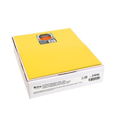 Picture of C-Line 2-Pocket Poly Portfolios, Letter Size, Yellow, Pack Of 25 Portfolios