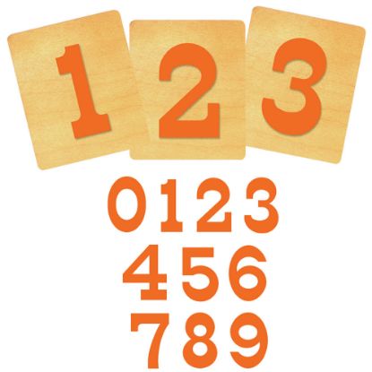 Picture of Ellison Prestige SureCut Number Set, 4in, Circus