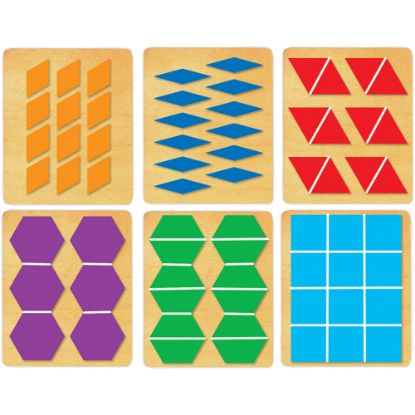 Picture of Ellison Prestige SureCut Set, Math, Large, Pattern Block Multiples 1in Sides (6 Die Set)