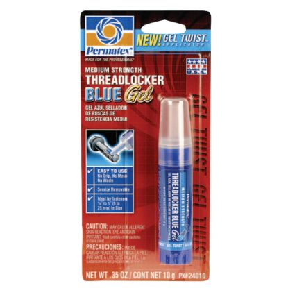 Picture of Medium Strength Blue Threadlockers, 10mL, 1 in Thread, Blue