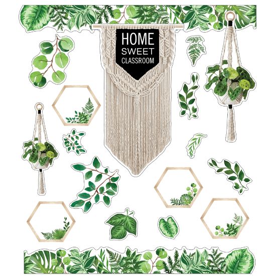 Picture of Schoolgirl Style Simply Boho Home Sweet Classroom Bulletin Board Set, Set Of 58 Pieces