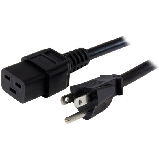 Picture of StarTech.com 10 ft Heavy Duty 14 AWG Computer Power Cord - NEMA 5-15P to C19