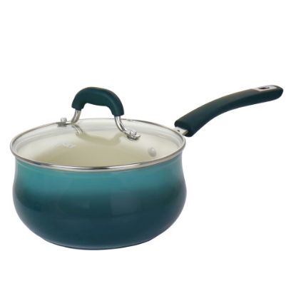 Picture of Oster Corbett Aluminum Nonstick Saucepan, 3.1 Qt, Blue