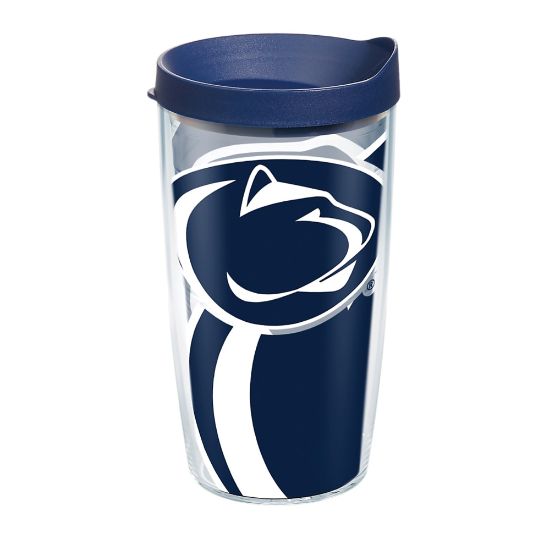 Picture of Tervis Genuine NCAA Tumbler With Lid, Penn State Nittany Lions, 16 Oz, Clear