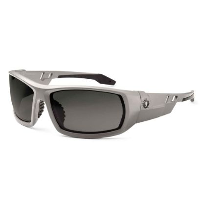 Picture of Ergodyne Skullerz Safety Glasses, Odin, Polarized, Matte Gray Frame, Smoke Lens