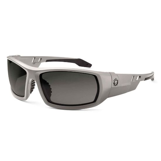 Picture of Ergodyne Skullerz Safety Glasses, Odin, Polarized, Matte Gray Frame, Smoke Lens