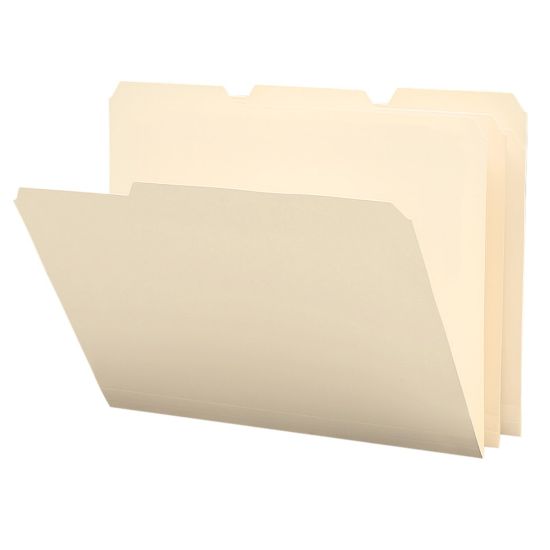 Picture of Smead Poly File Folders, 1/3 Cut, Letter Size, Manila, Pack Of 12