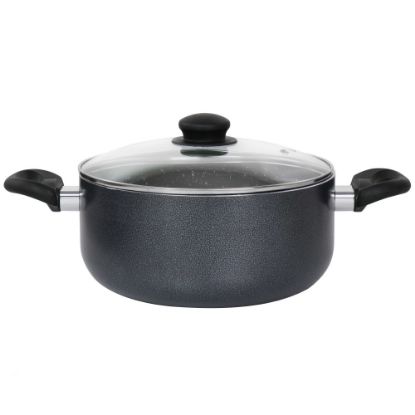 Picture of Oster Pallermo 5-Quart Aluminum Non-Stick Dutch Oven, Charcoal