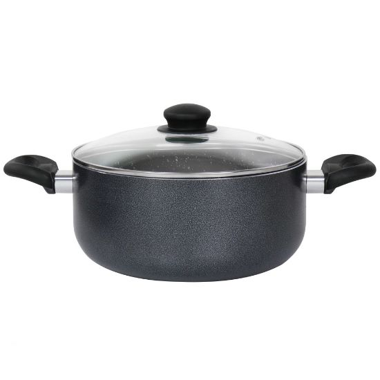 Picture of Oster Pallermo 5-Quart Aluminum Non-Stick Dutch Oven, Charcoal