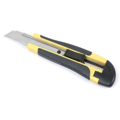 Picture of Office Depot Brand Snap-Off Knife, 18mm, Yellow/Black