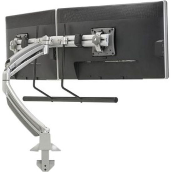 Picture of Chief KONTOUR K1D22HS Desk Mount for Flat Panel Display - Silver - Height Adjustable - 10in to 24in Screen Support - 18 lb Load Capacity - 75 x 75, 100 x 100 - VESA Mount Compatible - Aluminum