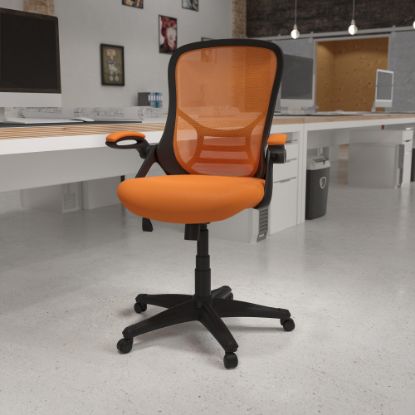 Picture of Flash Furniture Ergonomic Mesh High-Back Office Chair, Orange