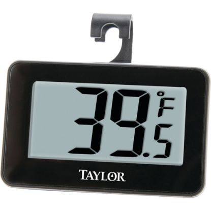 Picture of Taylor 1443 Digital Refrigerator/Freezer Thermometer - Large Display, Adjustable Temperature - For Home, Commercial