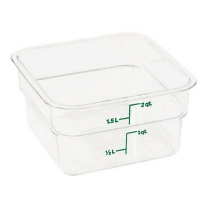 Picture of Cambro CamSquare Food Storage Container, 2 Qt, Clear