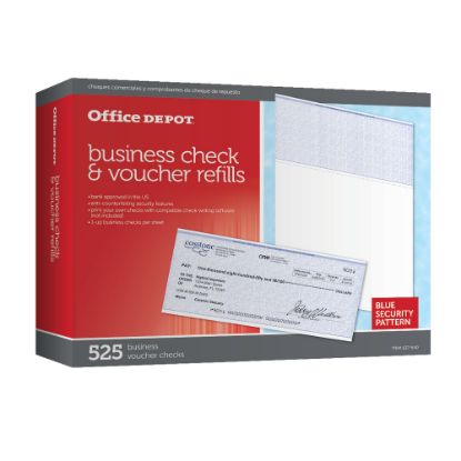 Picture of Office Depot Brand Standard Check Refill Pack, 1-Part, Pack Of 525