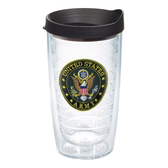 Picture of Tervis Military Tumbler With Lid, US Army, 16 Oz, Clear