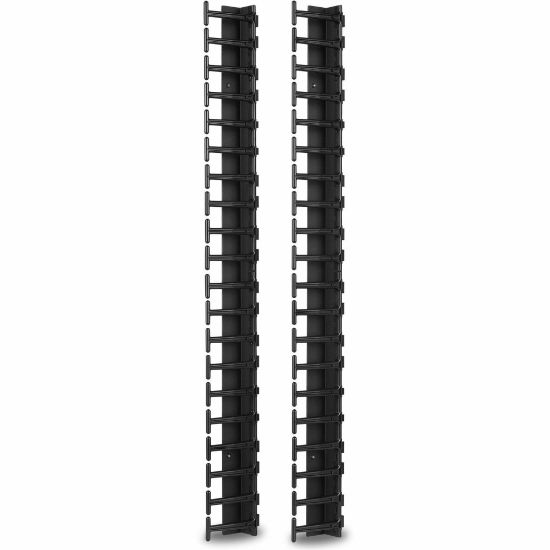 Picture of APC by Schneider Electric Vertical Cable Manager for NetShelter SX 600mm Wide 42U (Qty 2) - Cable Manager - Black - 1 - 42U Rack Height - TAA Compliant