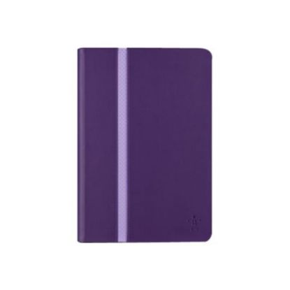 Picture of Belkin Stripe Cover - Flip cover for tablet - plum