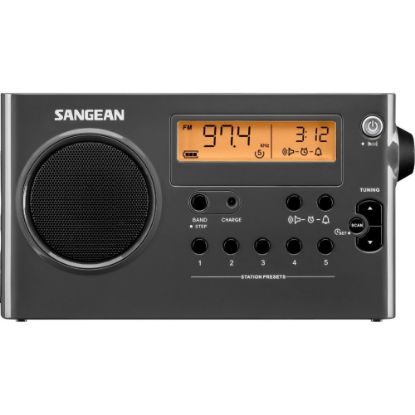 Picture of Sangean SG-106 FM / AM Compact Digital Tuning Portable Receiver - 5 x AM, 5 x FM - Headphone - 6 x AA - Alkaline - Portable