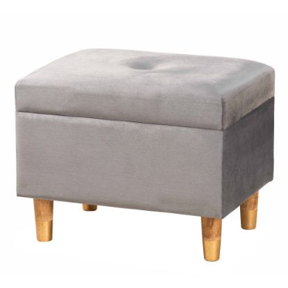 Picture of Baxton Studio Elias Storage Ottoman, Gray