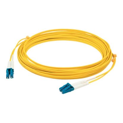 Picture of AddOn 2m LC OS1 Yellow Patch Cable - Patch cable - LC/UPC single-mode (M) to LC/UPC single-mode (M) - 2 m - fiber optic - duplex - 9 / 125 micron - OS1 - halogen-free - yellow