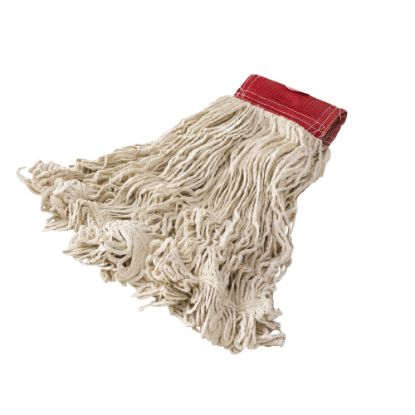 Picture of Rubbermaid Wet Mop Head, Super Stitch, Cotton, White, Case Of 6