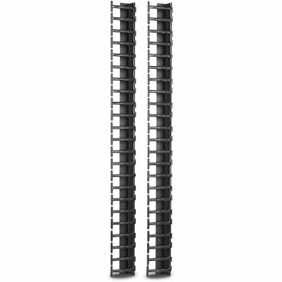 Picture of APC by Schneider Electric Vertical Cable Manager for NetShelter SX 600mm Wide 48U (Qty 2) - Cable Manager - Black - 1 - 6U Rack Height - TAA Compliant