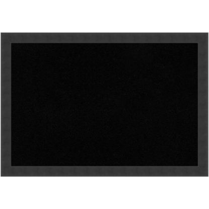 Picture of Amanti Art Mezzanotte Non-Magnetic Cork Bulletin Board, 26in x 18in, Black Wood Frame