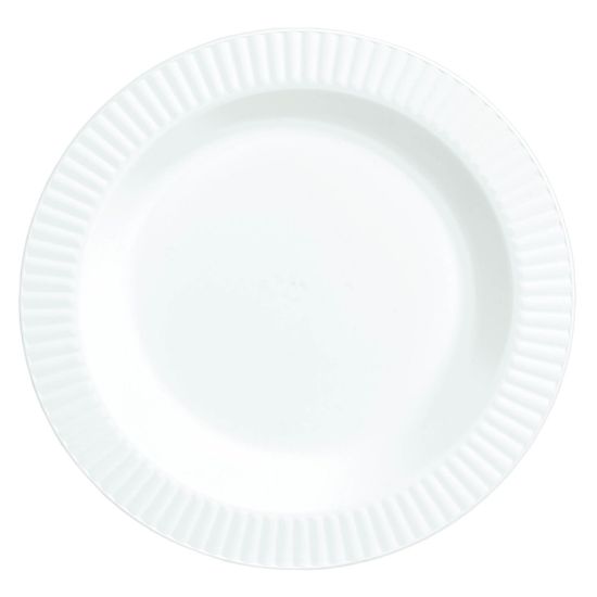 Picture of Amscan Plastic Plates, 7-1/2in, White, Pack Of 32 Plates