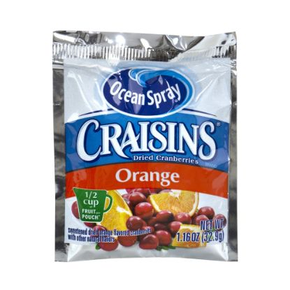 Picture of OCEAN SPRAY Craisins Orange Flavored Dried Cranberries, 1.16 oz, 200 Count