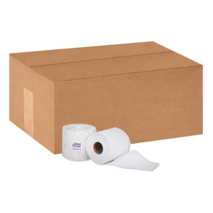 Picture of Tork 2-Ply Septic Safe Bath Tissue, White, 616 Sheets per Roll, Case of 48 Rolls