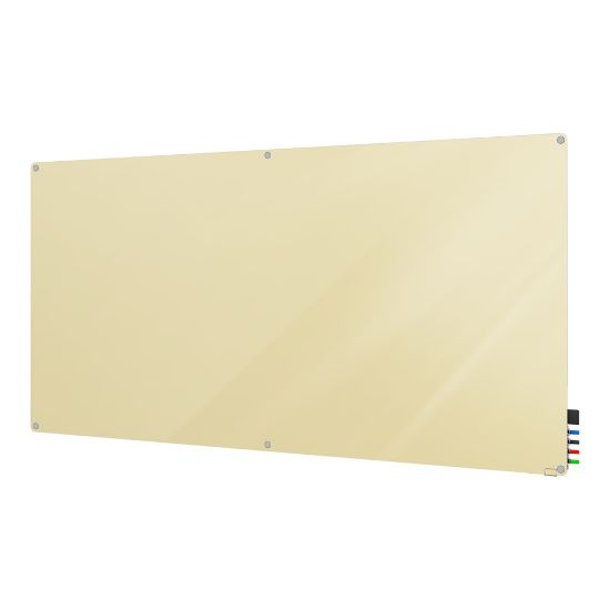 Picture of Ghent Harmony Magnetic Glass Unframed Dry-Erase Whiteboard, 48in x 72in, Beige