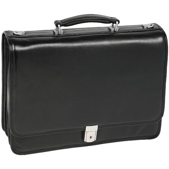 Picture of McKlein River North Leather Briefcase, Black