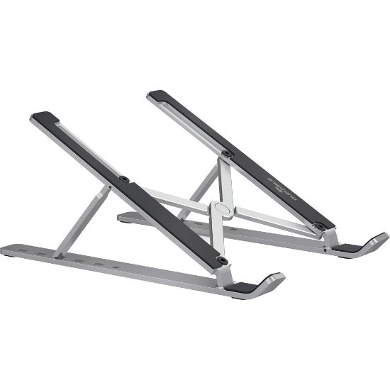 Picture of DURABLE Laptop Stand FOLD - Upto 15in Screen Size Notebook Support - Aluminum - Silver