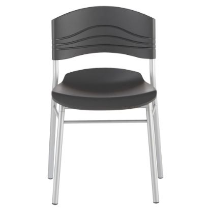 Picture of Iceberg CafeWorks Cafe Chairs, Black/Graphite, Set Of 2