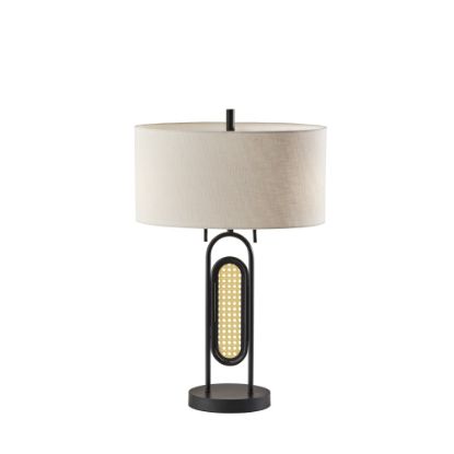 Picture of Adesso Levy Table Lamp, 26-1/2inH, Cream/Black