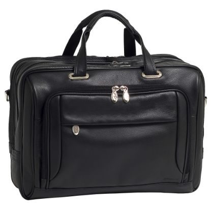 Picture of McKlein West Loop Leather Briefcase, Black