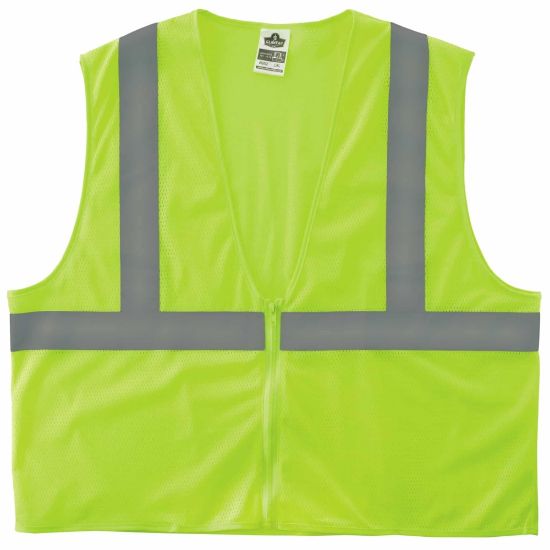 Picture of Ergodyne GloWear Safety Vest, Super Econo, Type-R Class 2, XX-Large/3X, Lime, 8205Z