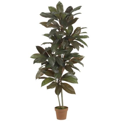 Picture of Nearly Natural 5ftH Real-Touch Silk Cordyline Plant With Pot, Green