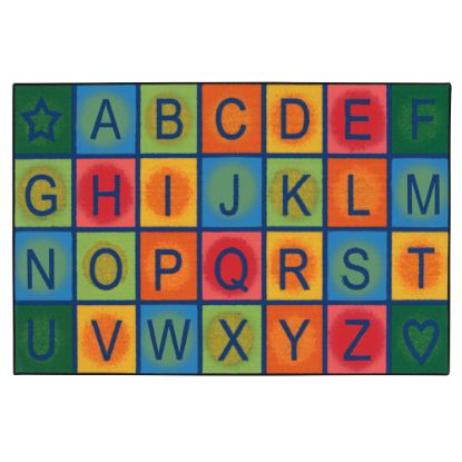 Picture of Carpets for Kids KID$Value Rugs Simple Alphabet Blocks Rug, 3ft x 4 1/2ft , Multicolor