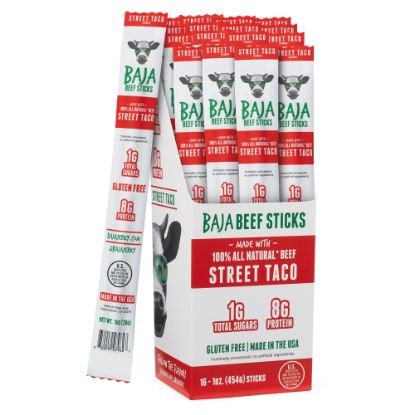 Picture of Baja Beef Sticks, Street Taco, 1 Oz, Box Of 16 Sticks