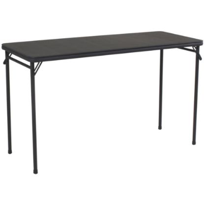 Picture of COSCO Serving Folding Table, 28inH x 20inW x 48inD, Black