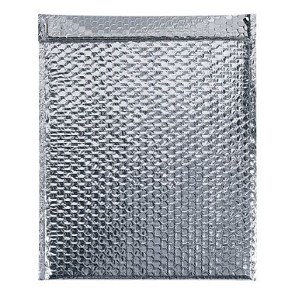 Picture of Partners Brand Cool Shield Bubble Mailers, 20inH x 24inW x 3/16inD, Silver, Pack Of 50 Mailers