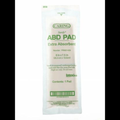 Picture of Caring Non-Sterile Abdominal Pads, 8in x 7 1/2in, Case Of 240