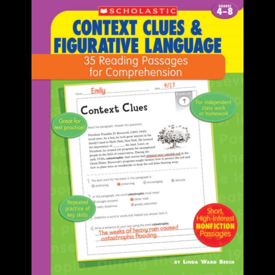 Picture of Scholastic Comprehension - Context Clues - Grades 4-8