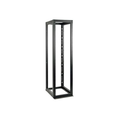 Picture of Tripp Lite 52U 4-Post Open Frame Rack Cabinet Heavy Duty 3000lb Capacity - 52U Rack Height x 19in Rack Width x 35.25in Rack Depth - Black Powder Coat - Cold-rolled Steel (CRS) - 3000 lb Dynamic/Rolling Weight Capacity